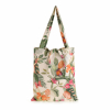 Shopper in tessuto fantasia Tropical con maniglia, formato 38x46 cm