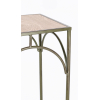Alzata quadrata in acciaio verde scuro con base in legno, vari formati