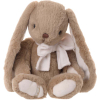Coniglio "Patrick" tortora con fiocco bianco, altezza 40 cm