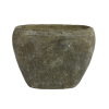 Vaso ovale in ceramica grigio, vari formati
