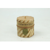 Candela con finitura a spirale oro metallizzato, diametro 7.5 cm, varie altezze