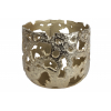 Vaso portacandela in metallo oro, varie misure
