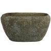 Vaso ovale in ceramica grigio, vari formati