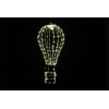 Mongolfiera in metallo oro con luci led, varie misure