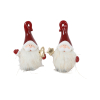 Babbo Natale in ceramica e tessuto, modelli assortiti, varie misure