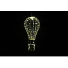 Mongolfiera in metallo oro con luci led, varie misure
