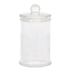 Barattolo in vetro trasparente con coperchio da 320 ml, altezza 15 cm