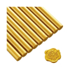 Colla in stick oro per pistola a caldo, diametro 7 mm, confezione da 25 pezzi