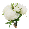 Mazzo di peonie con foglie, altezza 30 cm, vari colori