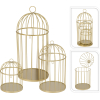 Gabbia per uccelli in metallo oro, varie misure
