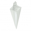 Cono quadrato trasparente porta confetti, 4x15.5 cm, confezione da 10 pezzi