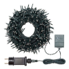Filo lineare 180 miniled luce rossa, filo verde, uso interno ed esterno, lunghezza 13.1 + 4 metri