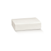 Scatola base rettangolare automontante in cartoncino fibra bianco, 20x26x6 cm