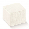 Scatola base quadrata automontante in cartone bianco, confezione da 10 pezzi, vari formati