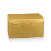 Scatola Segreto automontante base quadrata in cartone oro, vari formati