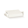 Fondi rialzati in cartone bianco per scatole PVC trasparenti, 6x6 cm, confezione da 10 pezzi