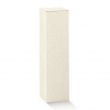 Scatola porta bottiglie in cartone bianco perlato, 9x9x34 cm, cartone da 50 pezzi