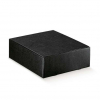 Scatola cantinetta porta 3 bottiglie in cartone pelle nero, 32x35x10.5 cm, cartone da 30 pezzi
