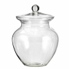 Vaso in vetro con coperchio, diametro 20 cm, altezza 27.6 cm