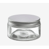 Barattolo in vetro con coperchio in metallo argento, diametro 9.3 cm, varie altezze
