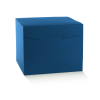 Scatola Segreto automontante base quadrata in cartone blu, vari formati