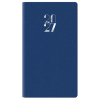Agenda 2027 tascabile settimanale Gommato blu, formato 8x14 cm