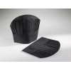 Cappello chef in TNT nero 28x24cm confezione da 25 pezzi