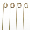 Spiedi in bamboo modello "Ricciolo", lunghezza 12 cm, confezione da 100 pezzi
