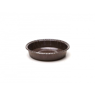 Forme cottura in cartoncino marrone scuro "Mini - Cake", diametro 110mm