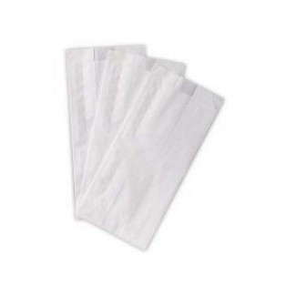 Sacchetto in carta kraft bianco 43 gr, cartone da 10 kg.