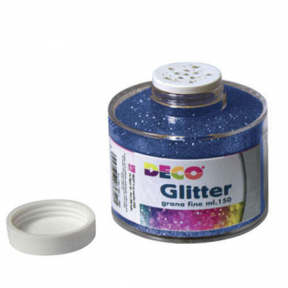 Barattolo glitter da 150 ml a grana fine, tinta unita