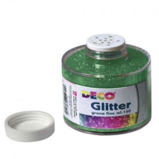 Barattolo glitter da 150 ml a grana fine, tinta unita