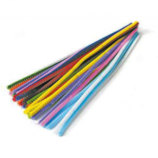 Stelo di ciniglia colori assortiti, confezione da 30 pezzi