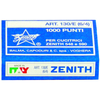 Punti Zenith 130/E, confezione da 1000 pezzi