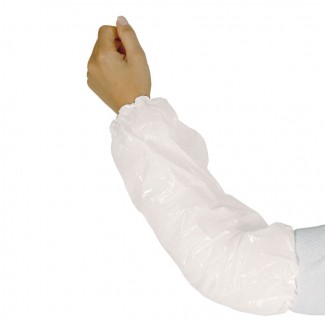 Protezione manicotto in plastica bianca, confezione da 100 pezzi