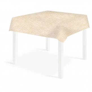 Tovaglia quadrata crema in tessuto non tessuto