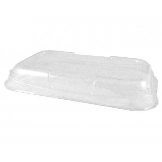 Vassoio snackipack da portata nero in plastica PET 22x30 cm confezione da 20 pezzi