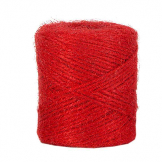 Rotolo cordoncino in juta colorata, matassa da 100 grammi