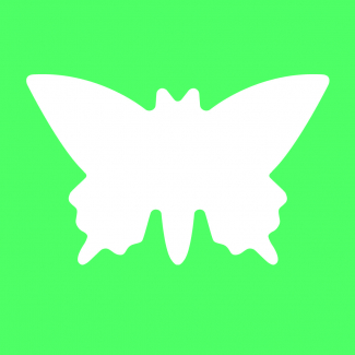 Fustella decorativa per carta, figura  farfalla