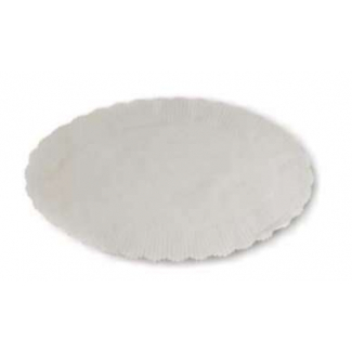 Sottofritto carta bianco sagomato ovale, confezione da 500 pezzi
