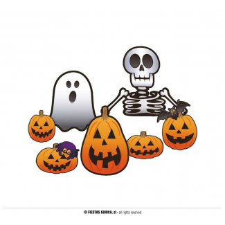 Decorazione Halloween, confezione da 7 pezzi assortiti