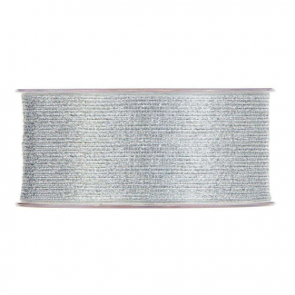 Rotolo nastro lame' "Shiny wired" argento