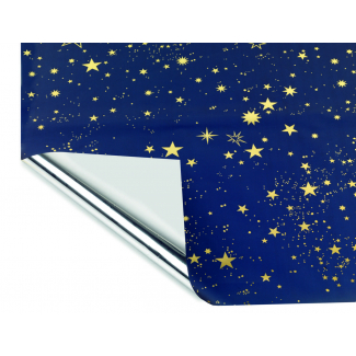 Sfondo cielo notturno stelle oro, 70x100 cm
