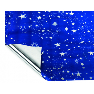 Sfondo cielo notturno stelle argento, 70x100 cm