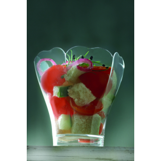 Mini coppetta fingerfood "Lily" in plastica trasparente