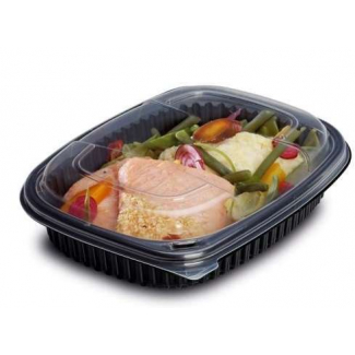 Vaschetta rettangolare PP da 1250cc  in confezione da 40 pezzi