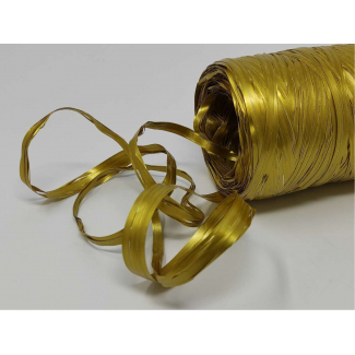 Rotolo nastro rafia sintetica colori metallizzati, in bobina da 200 metri