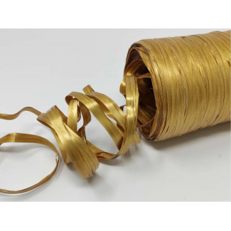 Rotolo nastro rafia sintetica colori metallizzati, in bobina da 200 metri