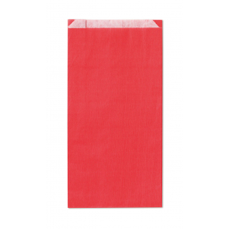 Sacchetto regalo in carta rosso, confezione da 100 pezzi, varie misure