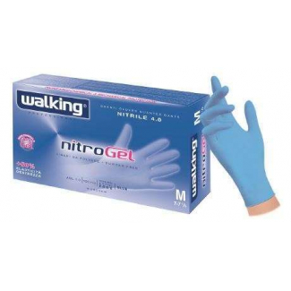 Guanto nitrile azzurro 4.0gr confezione da 100 pezzi